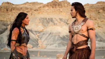 Lynn Collins and Taylor Kitsch star in 'John Carter'