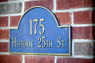 Street House Number 175 on Historic 25th Street.